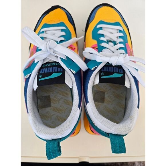 PUMA Rider FV Future Vintage Sneakers Yellow Green Pink Men’s 9.5 Retro Vibes main image 8